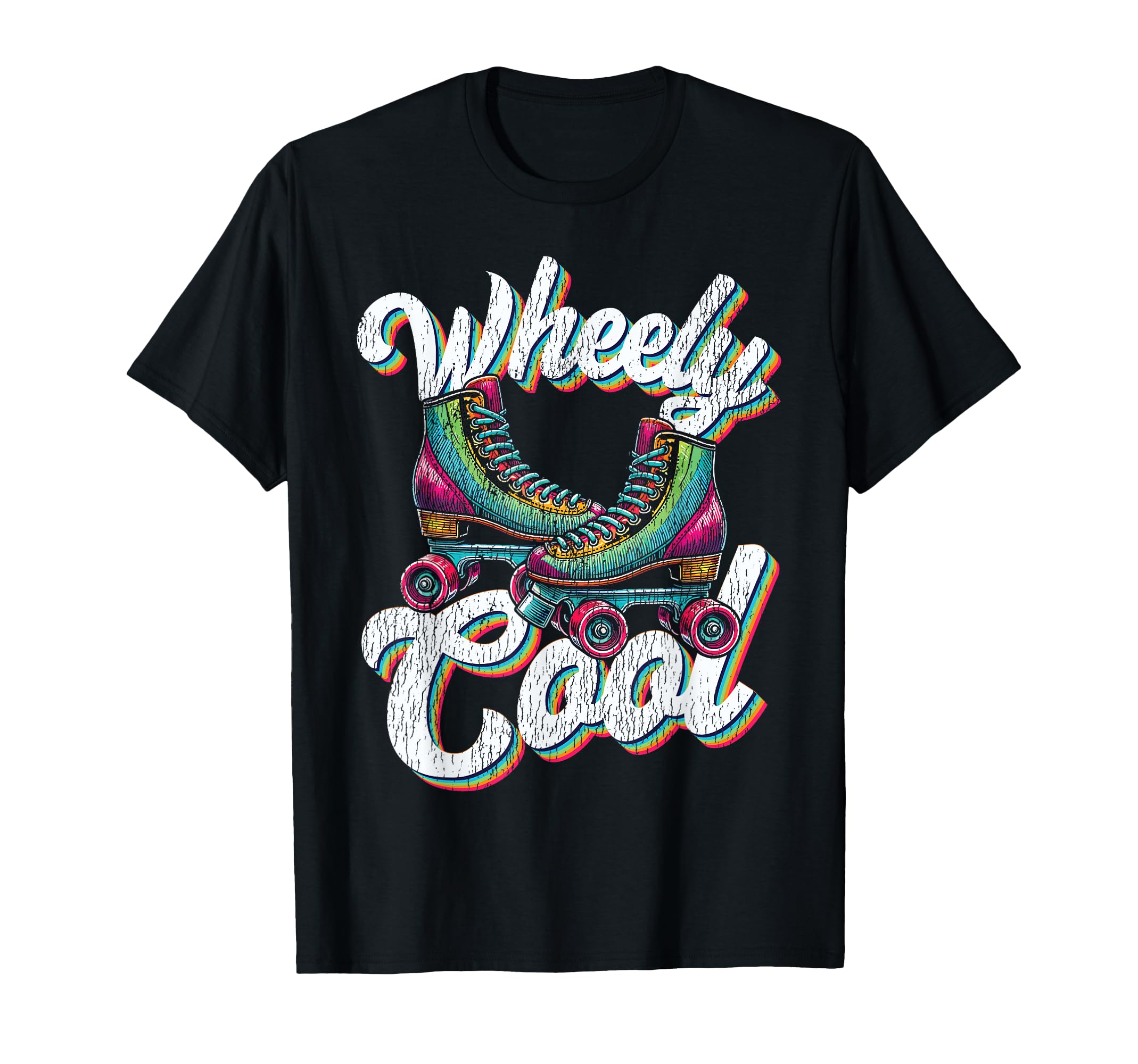 Roller Skating Skate 1970S Wheely T-Shirt - Novelty Apparel Men Women - T-Shirt, Sweatshirt, Hoodie