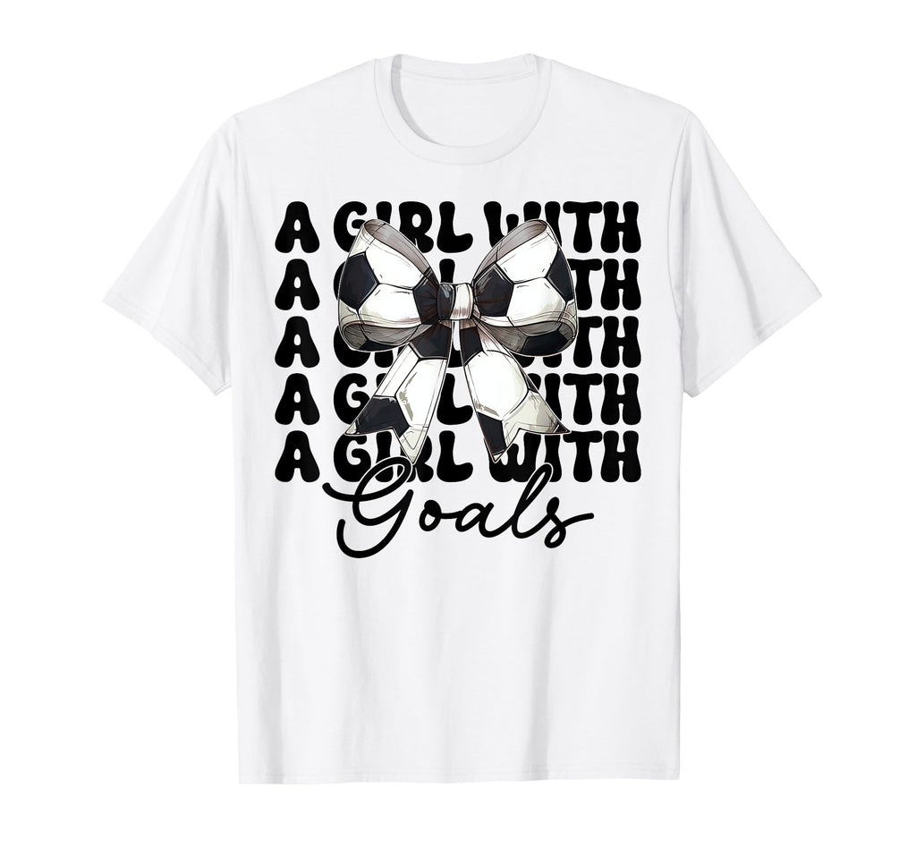 Goals Soccer Coquette Bow T-Shirt - Trendy Graphic Unisex - T-Shirt, Sweatshirt, Hoodie