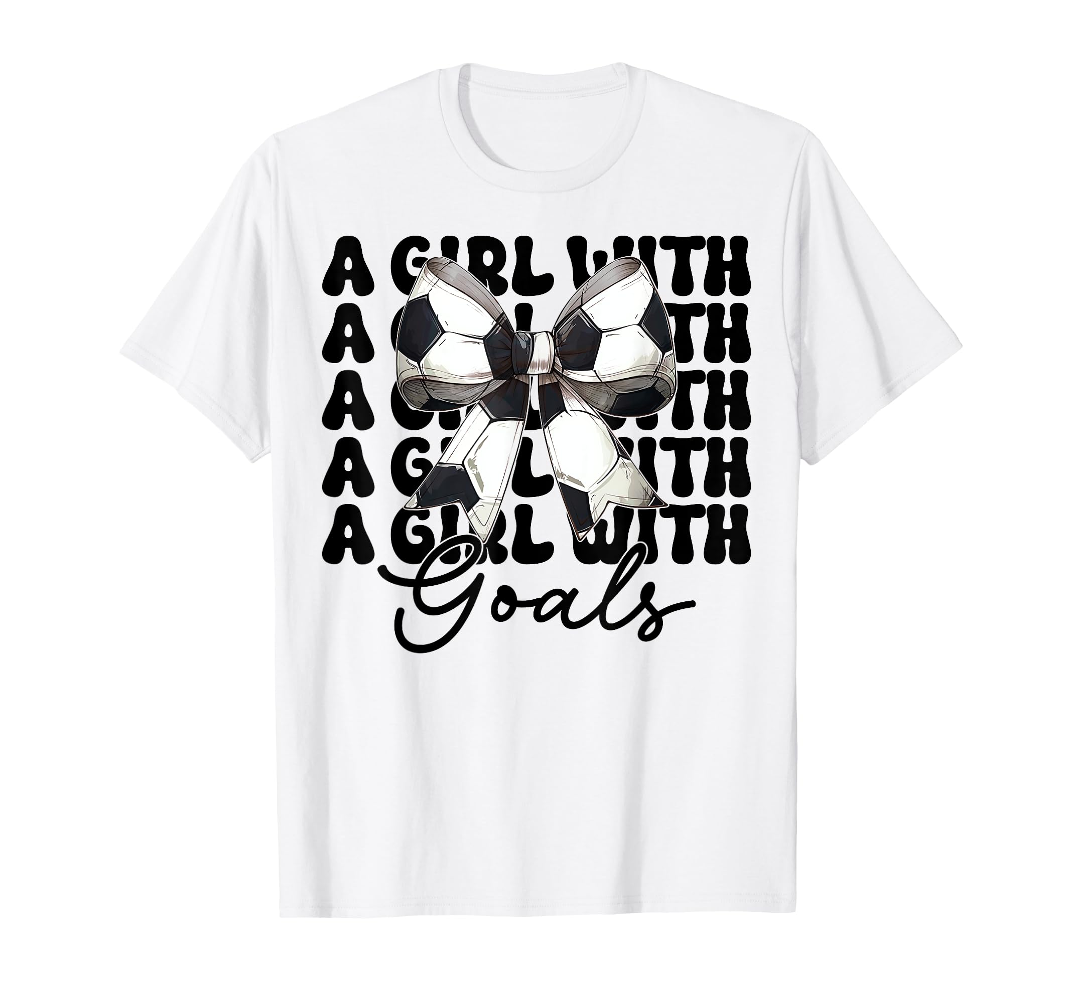 Goals Soccer Coquette Bow T-Shirt - Trendy Graphic Unisex - T-Shirt, Sweatshirt, Hoodie