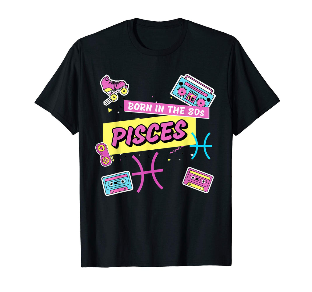 Pisces Zodiac Sign 80S 90S Horoscope T-Shirt - Graphic Print for Adults - T-Shirt, Sweatshirt, Hoodie