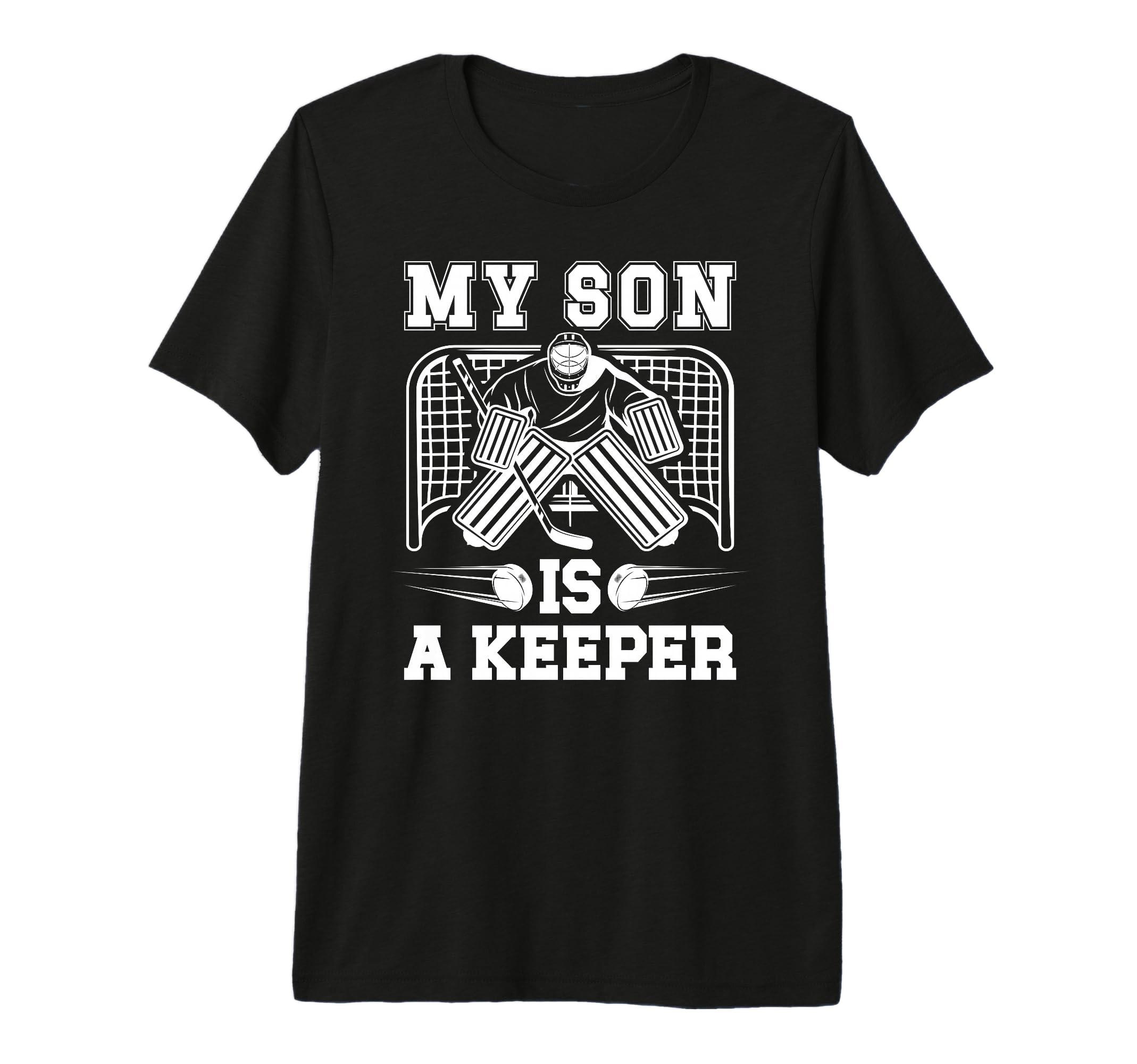 My Son Is Hockey Keeper Mom Hockey T-Shirt - Graphic Print Men Women - T-Shirt, Sweatshirt, Hoodie