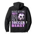 Soccer Beauty Soccer Beast Kicking Hoodie - Streetwear Style for Adults - T-Shirt, Sweatshirt, Hoodie