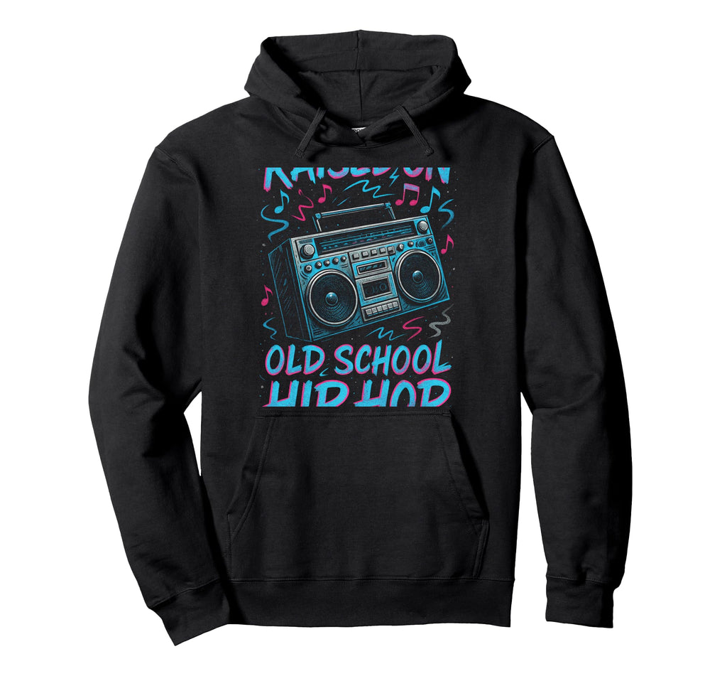 Raised Old School Hip Hop 90S Graffiti Hoodie - Unique Graphic for Adults - T-Shirt, Sweatshirt, Hoodie