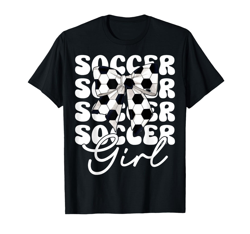 Womens Coquette Bow Soccer Player Gifts Hoodie - Trendy Graphic for Adults - T-Shirt, Sweatshirt, Hoodie