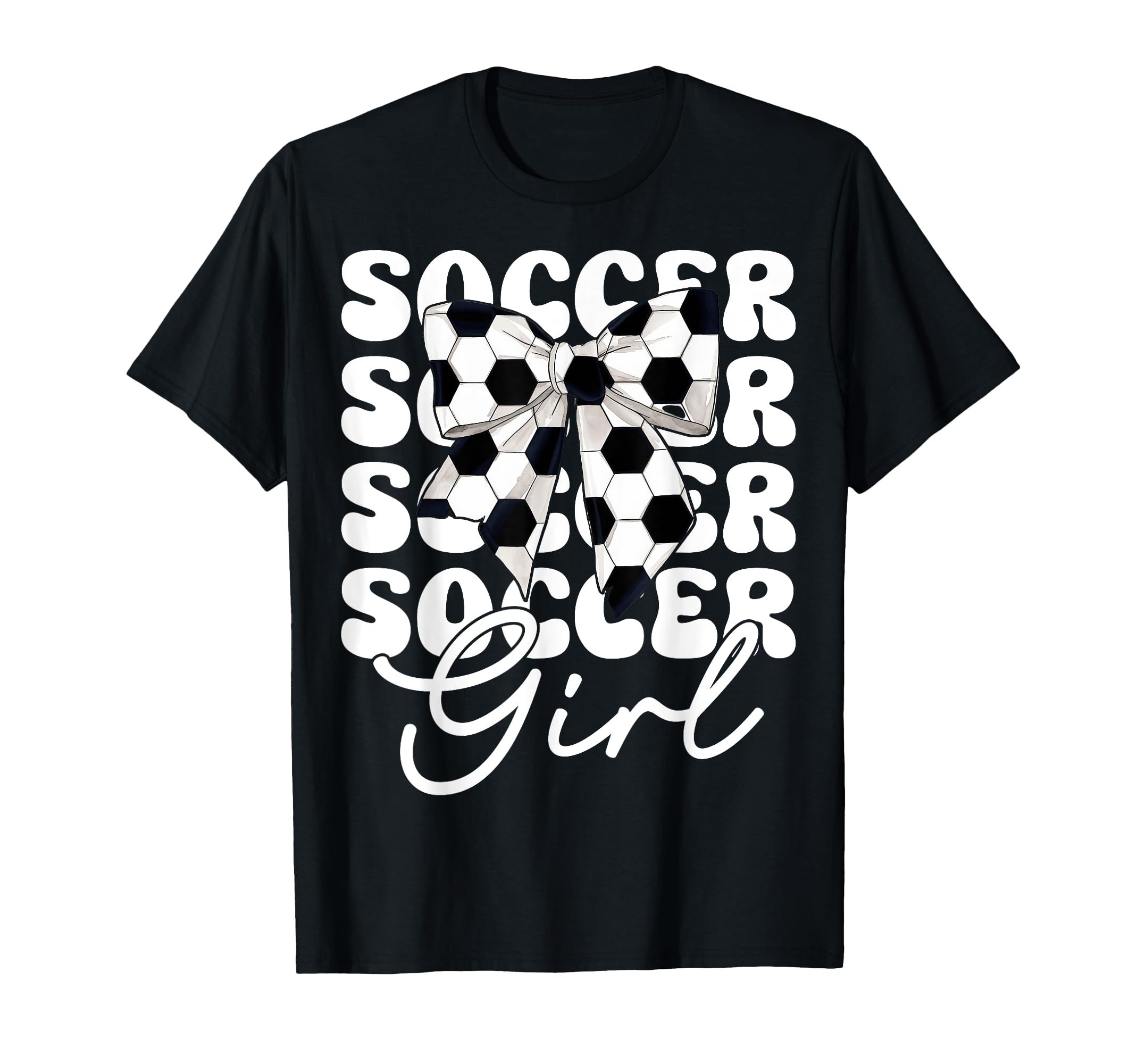 Womens Coquette Bow Soccer Player Gifts Hoodie - Trendy Graphic for Adults - T-Shirt, Sweatshirt, Hoodie