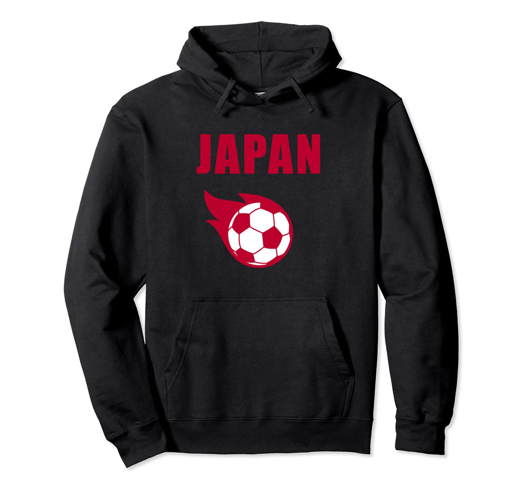 Japan Soccer Football Japanese Flag Art Hoodie - Unique Graphic Men Women - T-Shirt, Sweatshirt, Hoodie