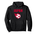 Japan Soccer Football Japanese Flag Art Hoodie - Unique Graphic Men Women - T-Shirt, Sweatshirt, Hoodie