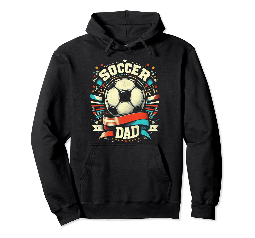 Soccer Dad Family Matching Dad Fathers Hoodie - Graphic Print for Adults - T-Shirt, Sweatshirt, Hoodie