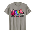 Peace Love Skate Tie Dye Roller Skater T-Shirt - Trendy Graphic Men Women - T-Shirt, Sweatshirt, Hoodie