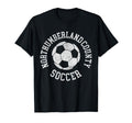 Northumberland County Soccer Distressed T-Shirt - Trendy Graphic Men Women - T-Shirt, Sweatshirt, Hoodie