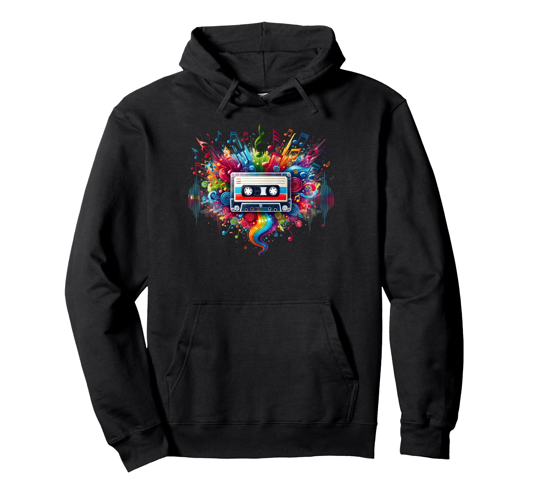 Cassette Hip Hop Music Party Cassette Hoodie - Novelty Apparel Men Women - T-Shirt, Sweatshirt, Hoodie