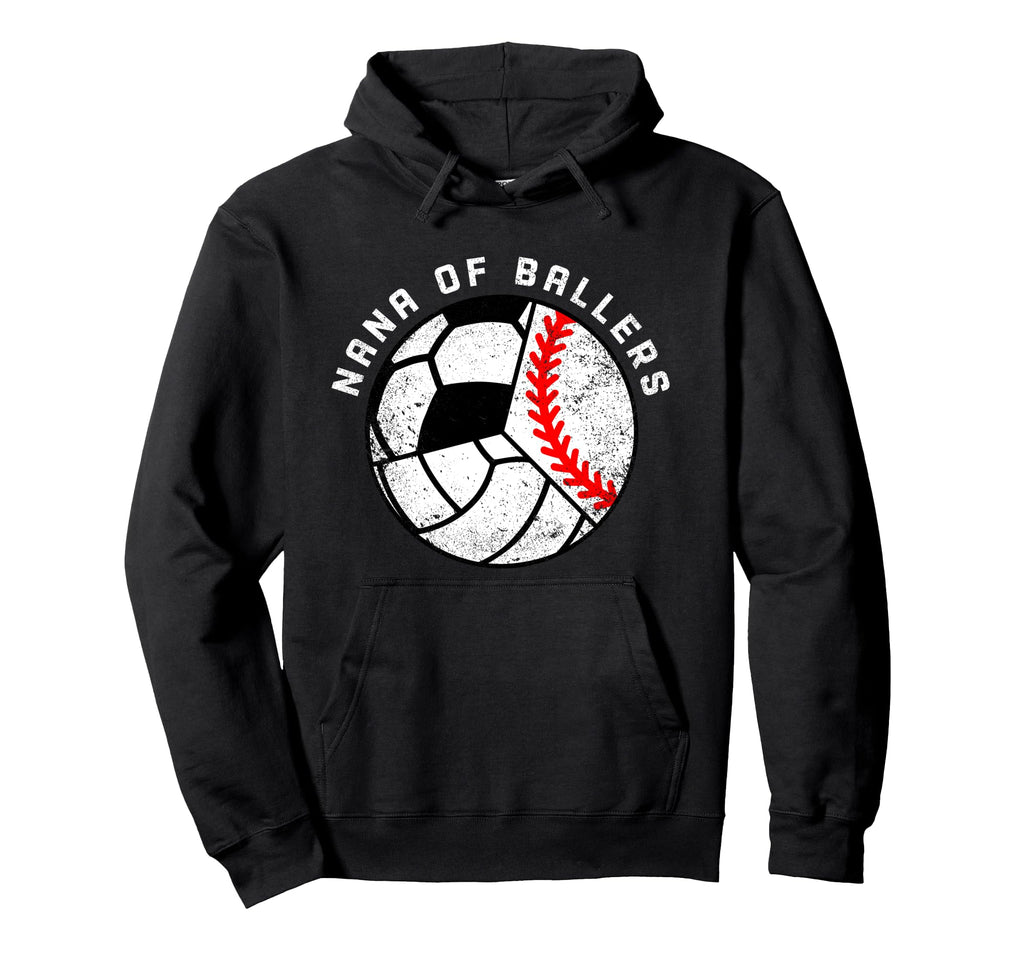 Nana Ballers Funny Baseball Volleyball Hoodie - Unique Graphic for Adults - T-Shirt, Sweatshirt, Hoodie