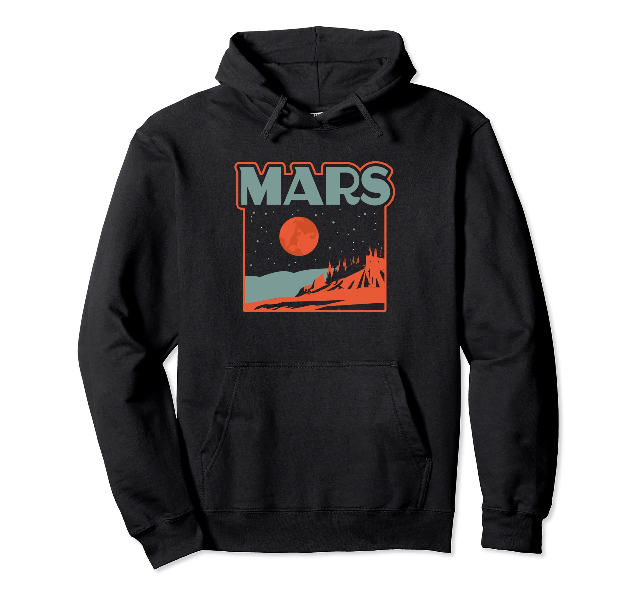 Mars National Park Parks Sci Fi Martian Hoodie - Minimalist Print Men Women - T-Shirt, Sweatshirt, Hoodie