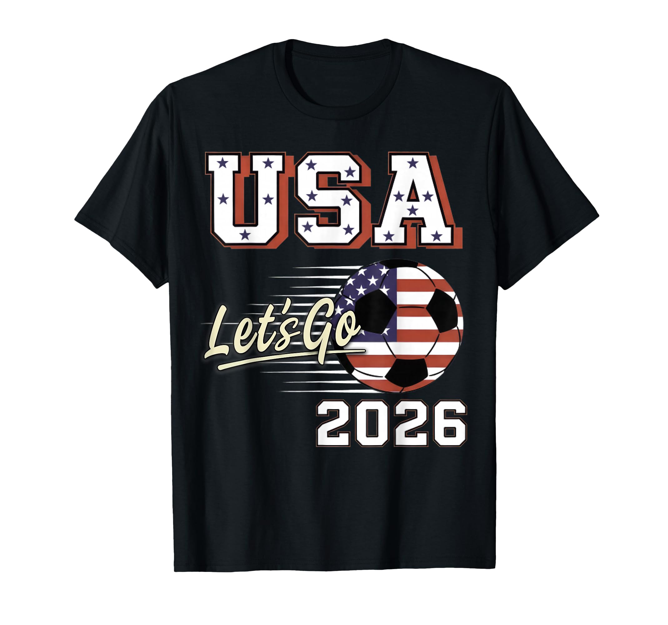 2026 Soccer World Usa Flag Burst Fan T-Shirt - Fun Novelty Design Men Women - T-Shirt, Sweatshirt, Hoodie