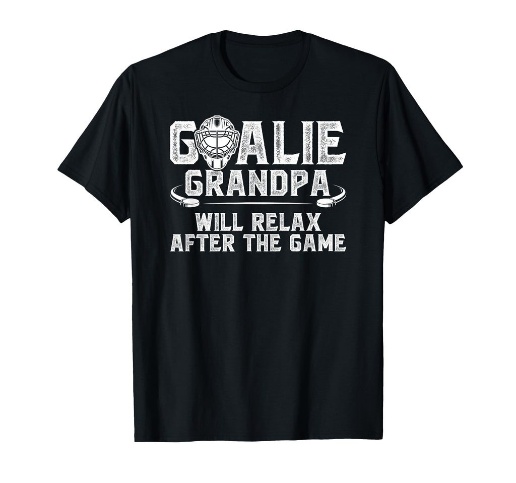 Funny Hockey Goalie Grandpa Ice T-Shirt - Aesthetic Graphic for Adults - T-Shirt, Sweatshirt, Hoodie