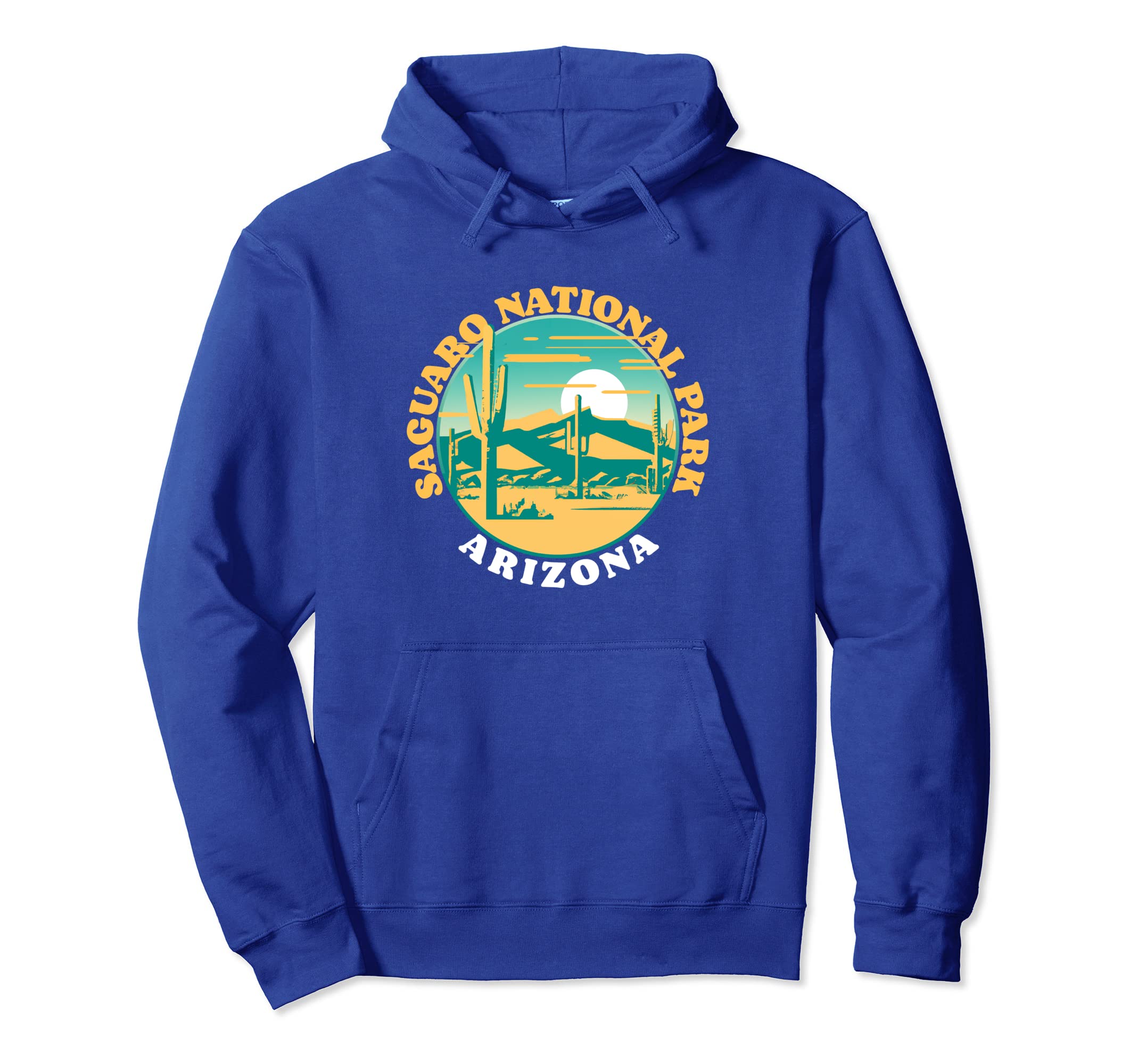 Saguaro National Park Arizona Wpa Hoodie - Fun Novelty Design for Adults - T-Shirt, Sweatshirt, Hoodie