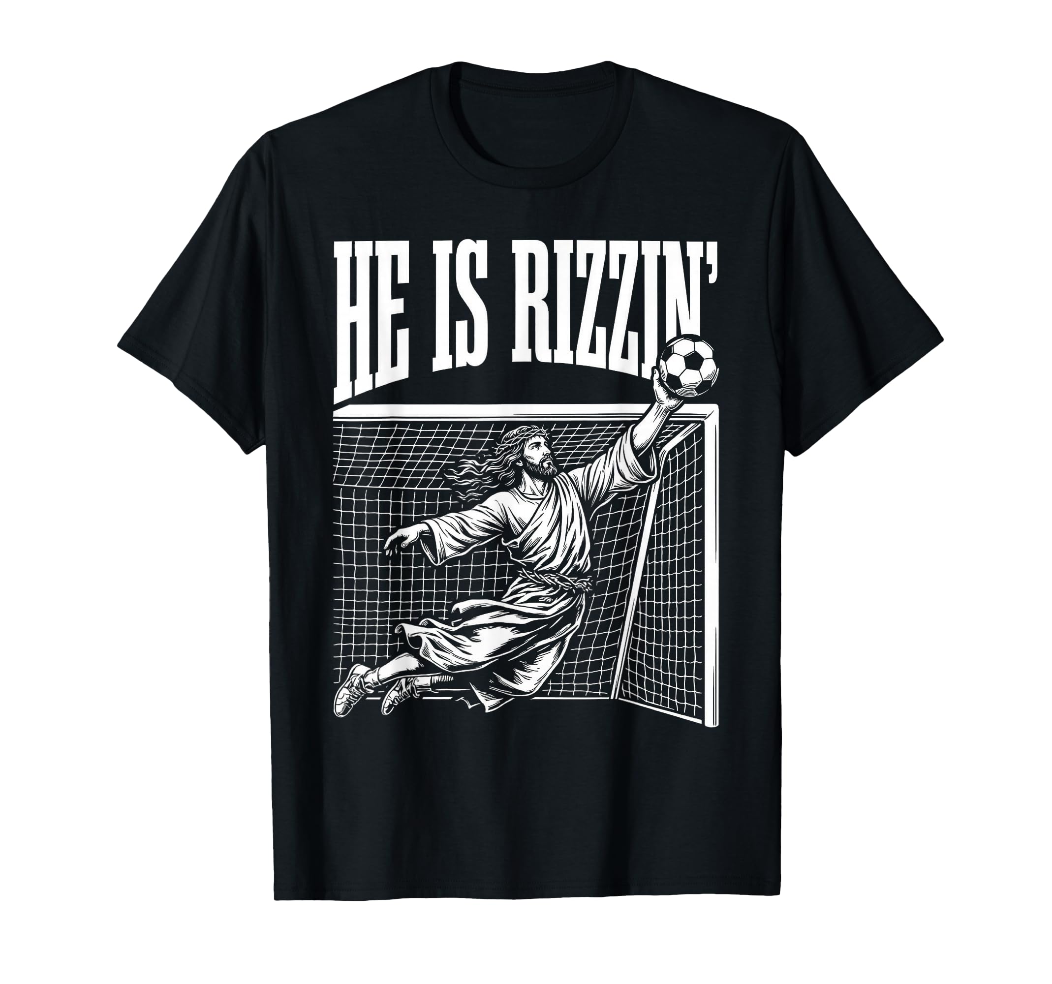 Easter He Is Rizzin Funny Christian Meme T-Shirt - Minimalist Print Unisex - T-Shirt, Sweatshirt, Hoodie