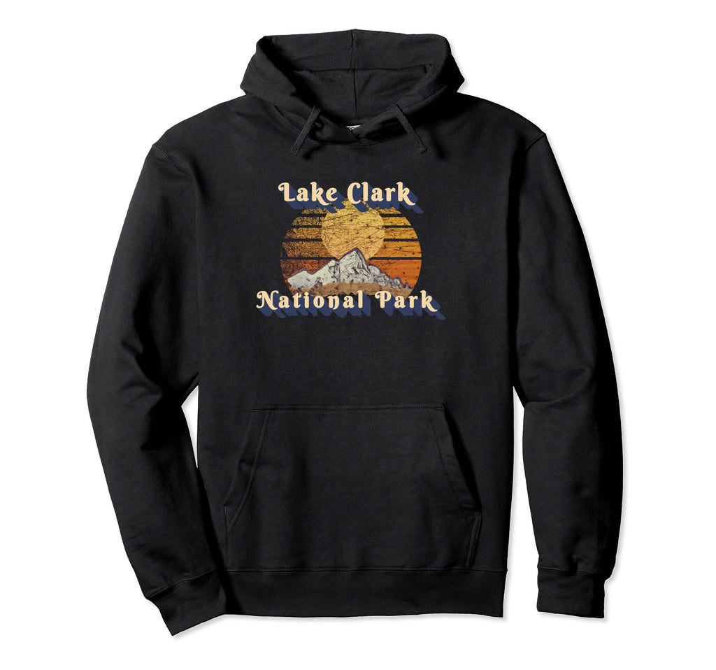 Lake Clark National Park Mountain Sunset Hoodie - Novelty Apparel Unisex - T-Shirt, Sweatshirt, Hoodie