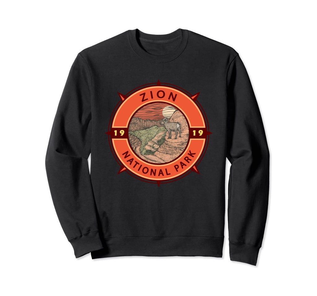 Zion National Park Bighorn Sheep Sweatshirt - Fun Novelty Design Unisex - T-Shirt, Sweatshirt, Hoodie