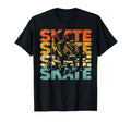 Roller Skating Skate 1970S Black T-Shirt - Aesthetic Graphic Men Women - T-Shirt, Sweatshirt, Hoodie