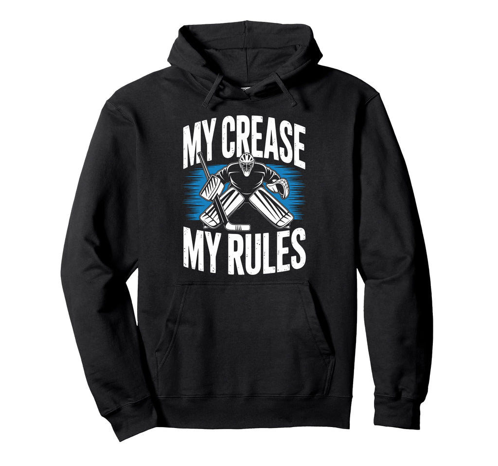 Ice Hockey Goalkeeper Crease Goalie Hockey Hoodie - Graphic Print Men Women - T-Shirt, Sweatshirt, Hoodie