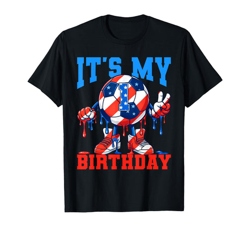 1 Year Old Its My 1St Birthday Soccer T-Shirt - Trendy Graphic for Adults - T-Shirt, Sweatshirt, Hoodie