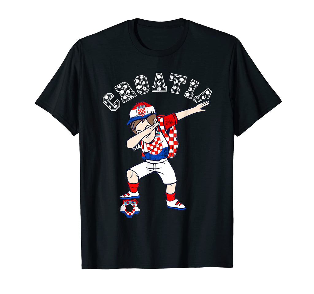 Croatian Soccer Team Dabbing Croatia T-Shirt - Aesthetic Graphic Unisex - T-Shirt, Sweatshirt, Hoodie