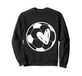 Funny Soccer T Soccer Love Ball Heart Sweatshirt - Unique Graphic Men Women - T-Shirt, Sweatshirt, Hoodie