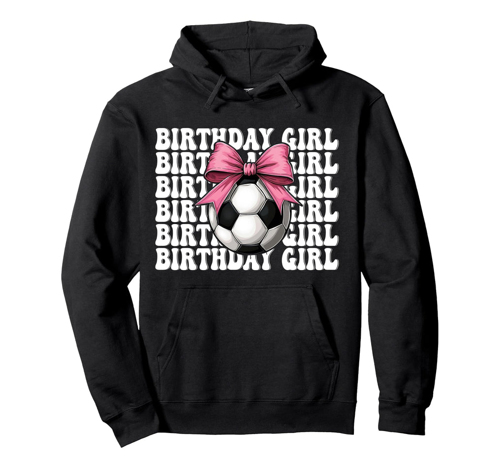 Birthday Soccer Soccer Mom Coquette Bow Hoodie - Aesthetic Graphic Unisex - T-Shirt, Sweatshirt, Hoodie
