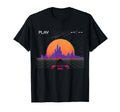Cyberpunk Outrun Synthwave Sunset T-Shirt - Aesthetic Graphic Men Women - T-Shirt, Sweatshirt, Hoodie