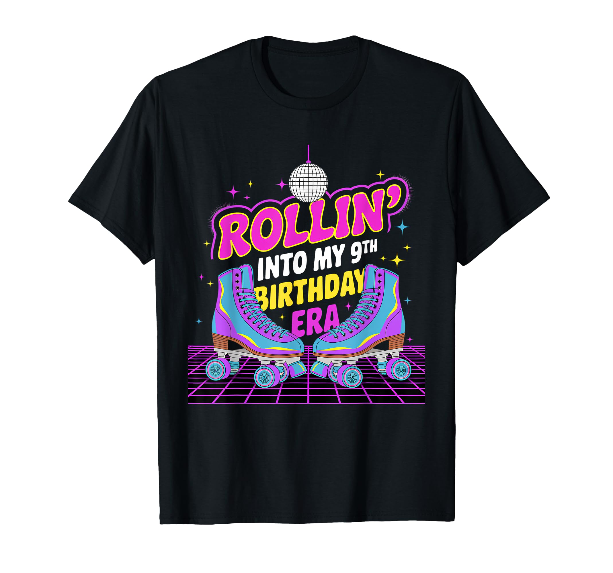Rollin Into My 9Th Birthday Era T-Shirt - Aesthetic Graphic Men Women - T-Shirt, Sweatshirt, Hoodie