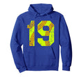 Softball 19 Jersey Number Hoodie - Casual Everyday Wear Men Women - T-Shirt, Sweatshirt, Hoodie