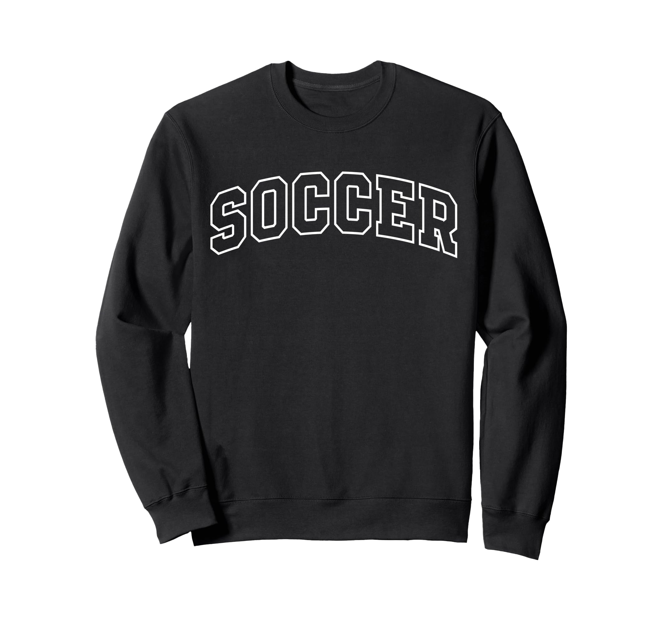 Soccer Funny Athletic Lettering Sweatshirt - Aesthetic Graphic for Adults - T-Shirt, Sweatshirt, Hoodie