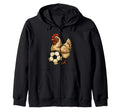 Chicken Soccer Chickens Sweatshirt - Minimalist Print for Adults - T-Shirt, Sweatshirt, Hoodie