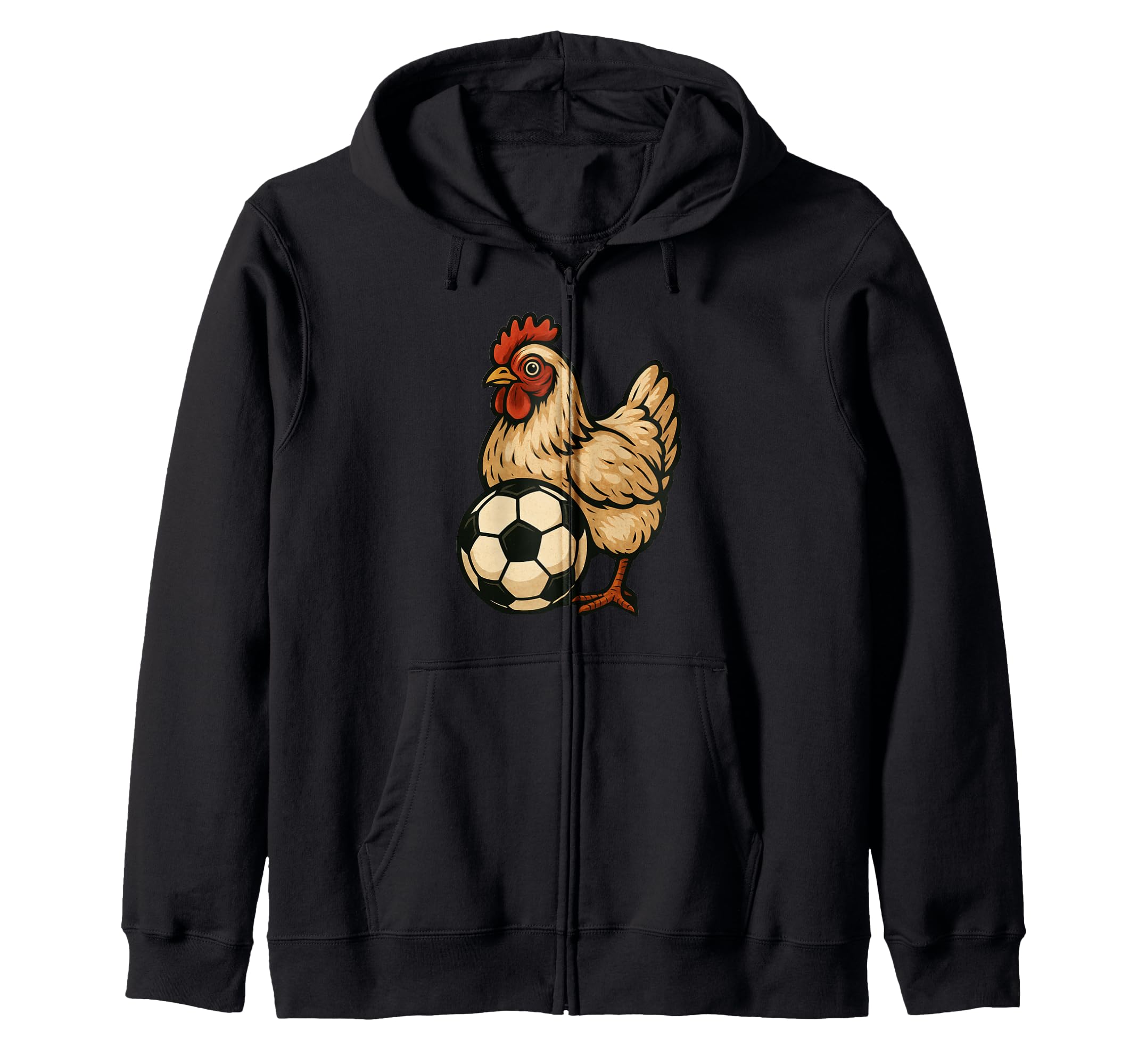 Chicken Soccer Chickens Sweatshirt - Minimalist Print for Adults - T-Shirt, Sweatshirt, Hoodie