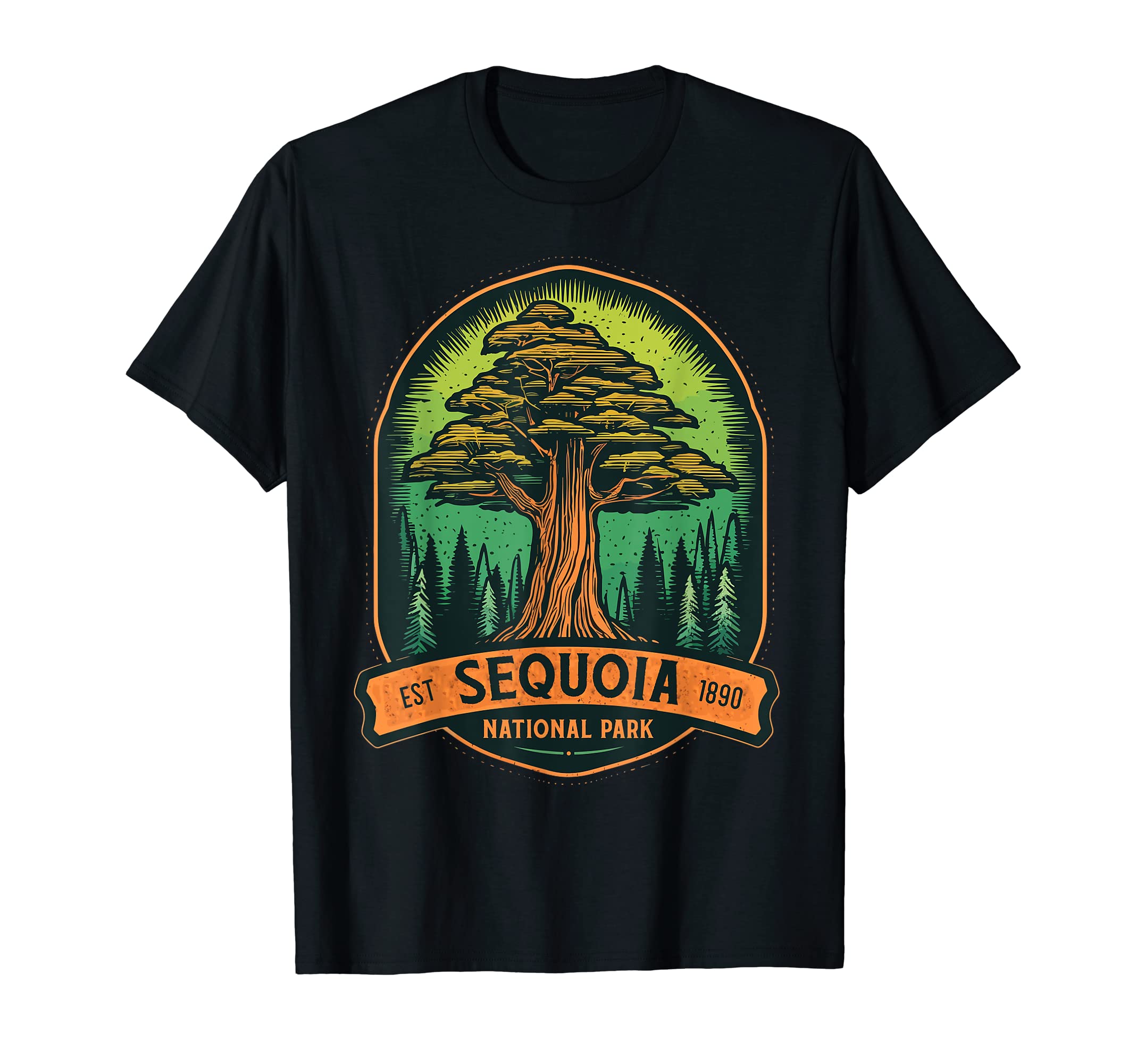 Sequoia National Park Giant Tree T-Shirt - Streetwear Style for Adults - T-Shirt, Sweatshirt, Hoodie