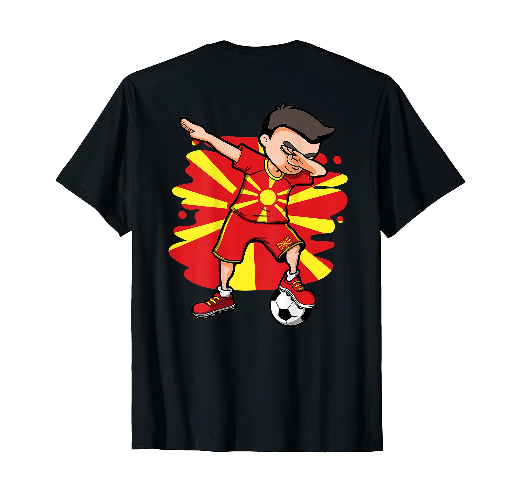 Dabbing Soccer Macedonia Jersey T-Shirt - Casual Everyday Wear Unisex - T-Shirt, Sweatshirt, Hoodie