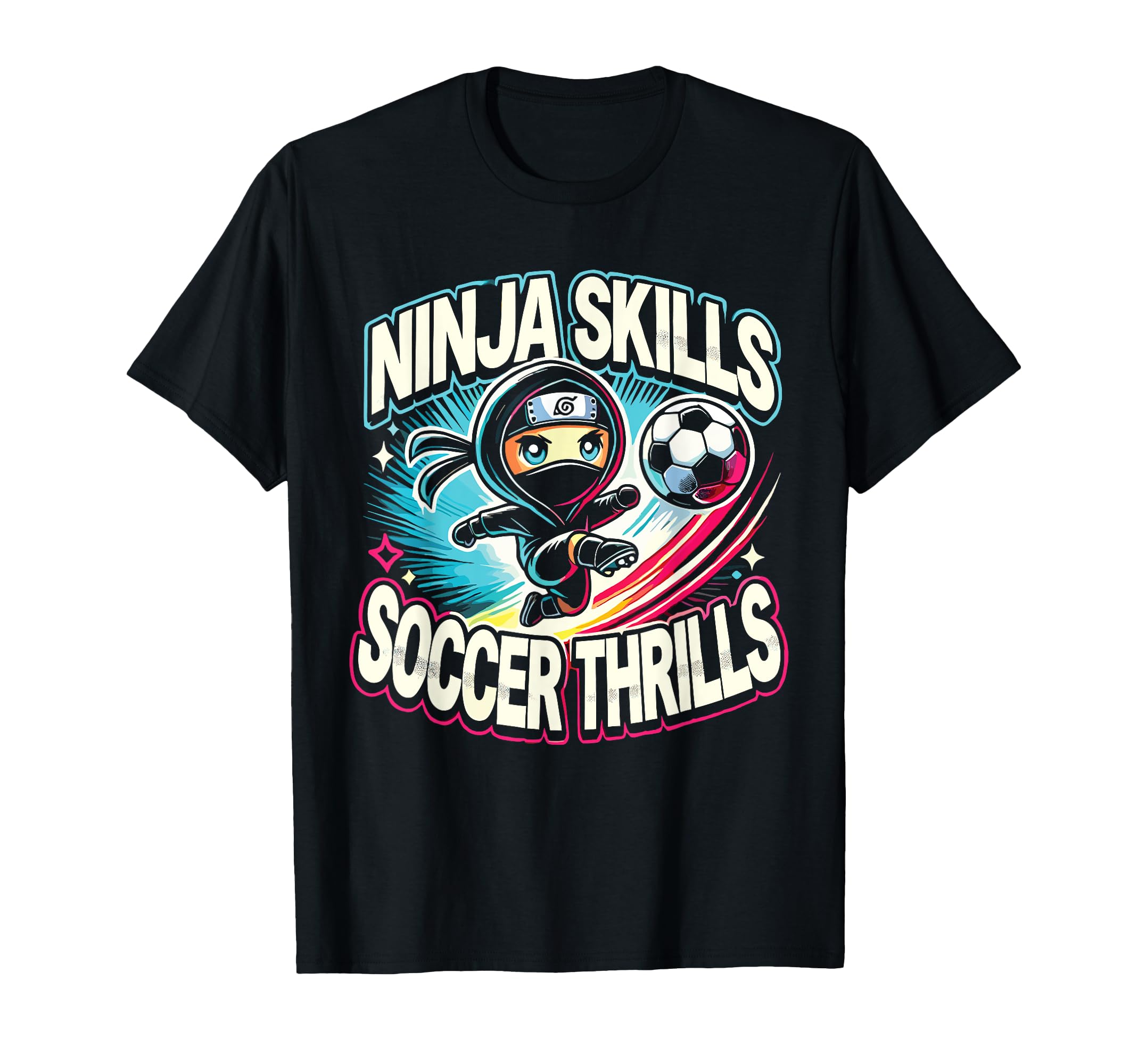 Soccer Player Ninja Skills Soccer T-Shirt - Fun Novelty Design for Adults - T-Shirt, Sweatshirt, Hoodie