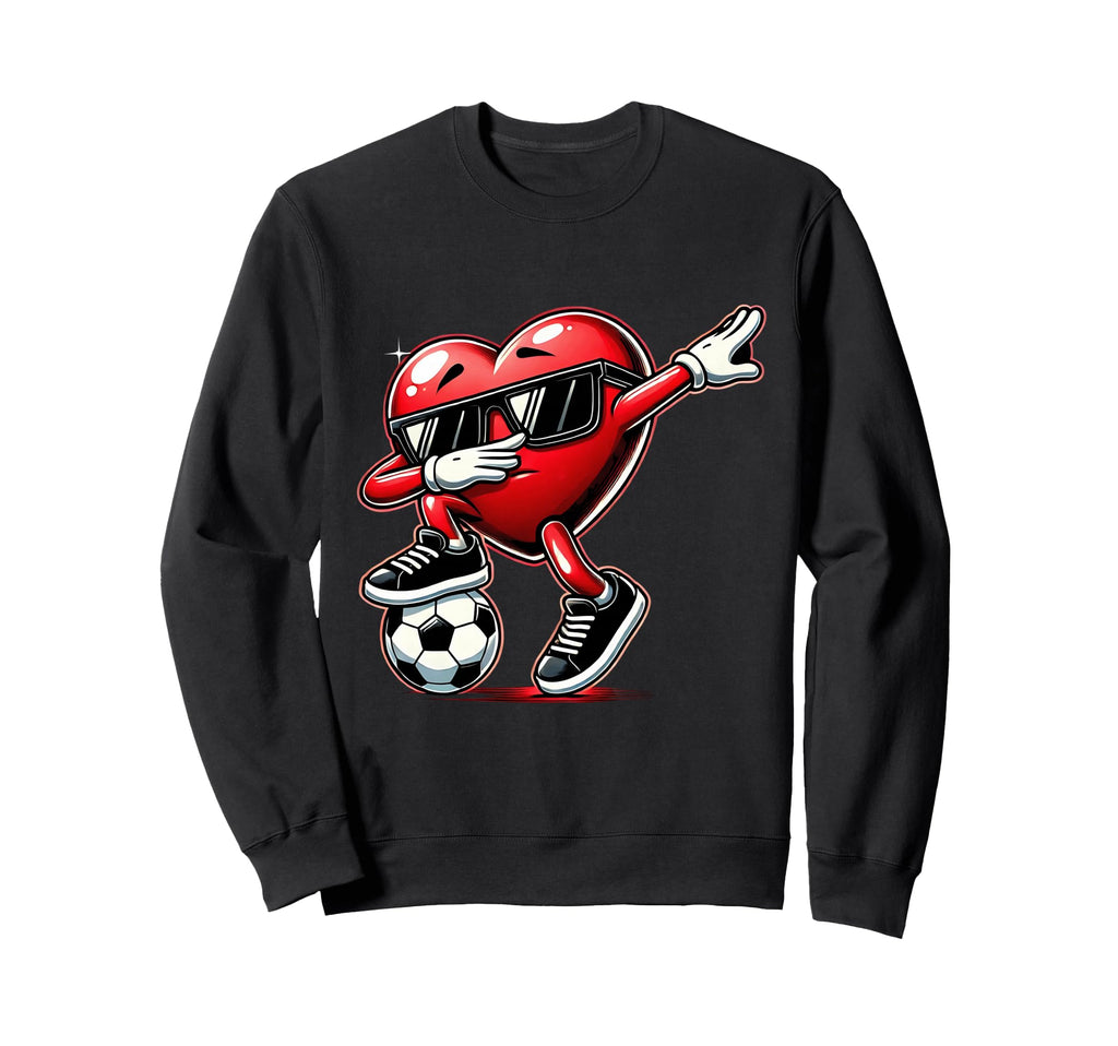 Dabbing Heart Dab Valentines Sweatshirt - Streetwear Style Men Women - T-Shirt, Sweatshirt, Hoodie