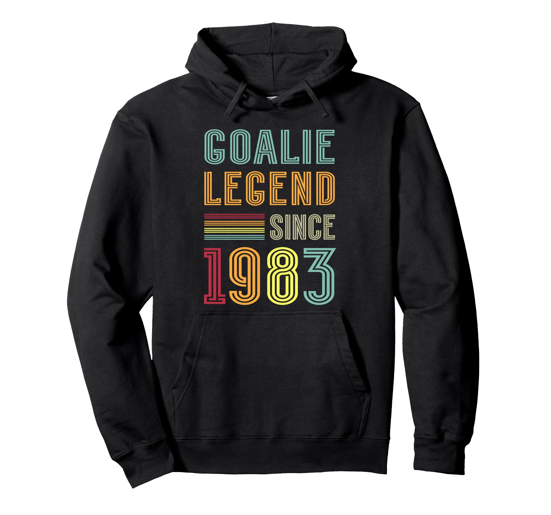 Goalkeeper Legend 1983 Sports Goal 43Rd Hoodie - Graphic Print for Adults - T-Shirt, Sweatshirt, Hoodie