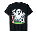 Boo Ghost Playing Soccer Funny Halloween T-Shirt - Trendy Graphic Unisex - T-Shirt, Sweatshirt, Hoodie