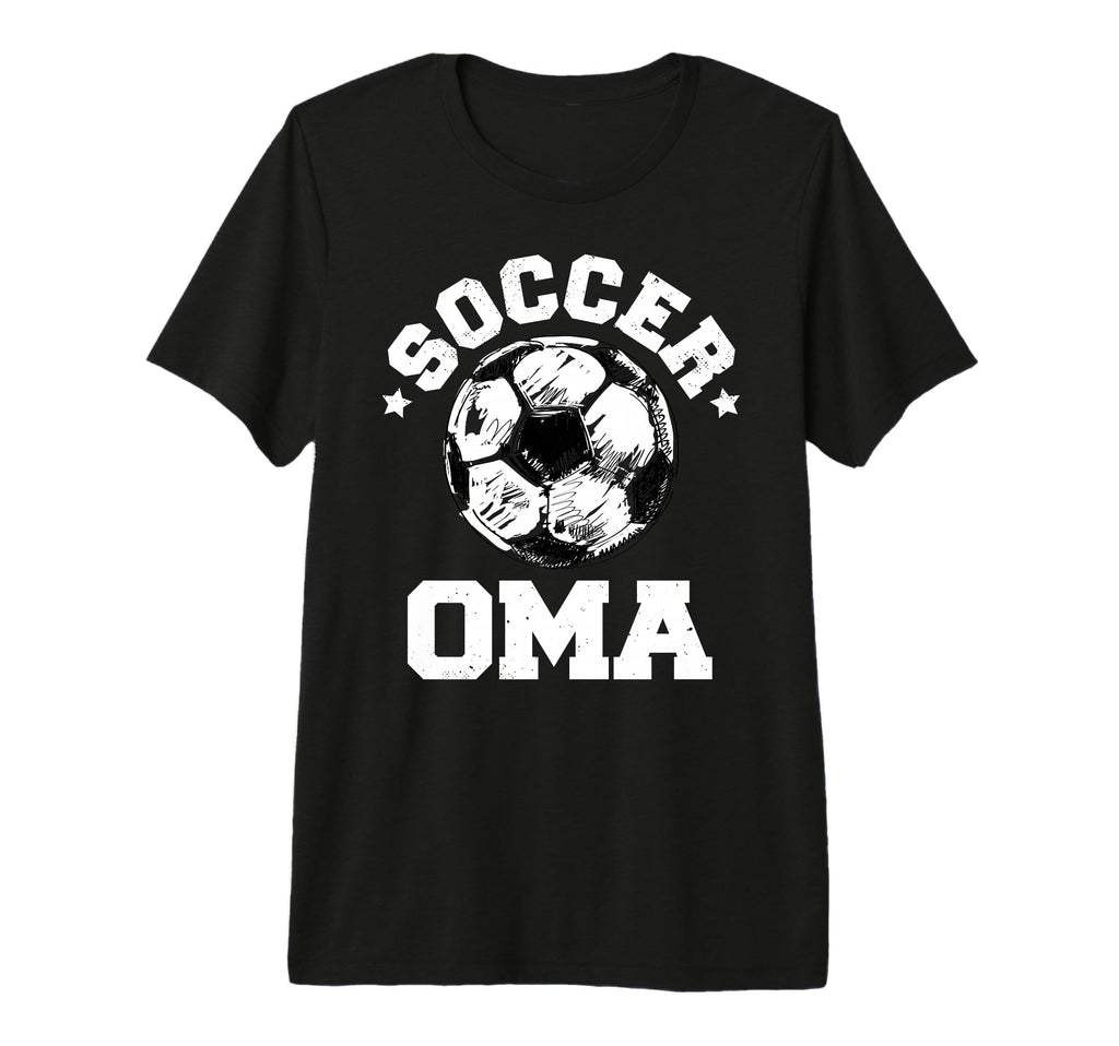 Soccer Oma Soccer Ball Distressed T-Shirt - Custom Art Print Men Women - T-Shirt, Sweatshirt, Hoodie