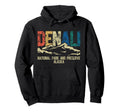 Denali National Park Preserve Distressed Hoodie - Minimalist Print Unisex - T-Shirt, Sweatshirt, Hoodie