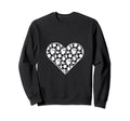 I Love Soccer Heart Shaped Soccer Ball Sweatshirt - Graphic Print Unisex - T-Shirt, Sweatshirt, Hoodie