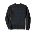Soccer Ball Blueprint Sweatshirt - Unique Graphic for Adults - T-Shirt, Sweatshirt, Hoodie