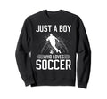 Just Who Loves Soccer Sweatshirt - Graphic Print for Adults - T-Shirt, Sweatshirt, Hoodie