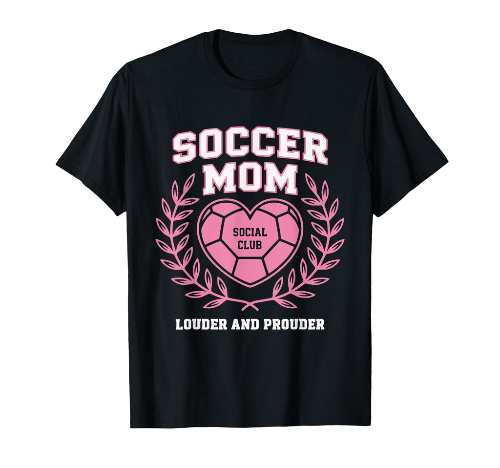 Soccer Mom Social Club Heart T-Shirt - Minimalist Print for Adults - T-Shirt, Sweatshirt, Hoodie