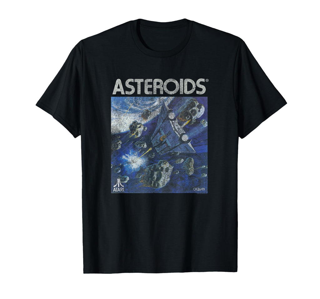 Atari Asteroids Box Art Video Game T-Shirt - Novelty Apparel Men Women - T-Shirt, Sweatshirt, Hoodie