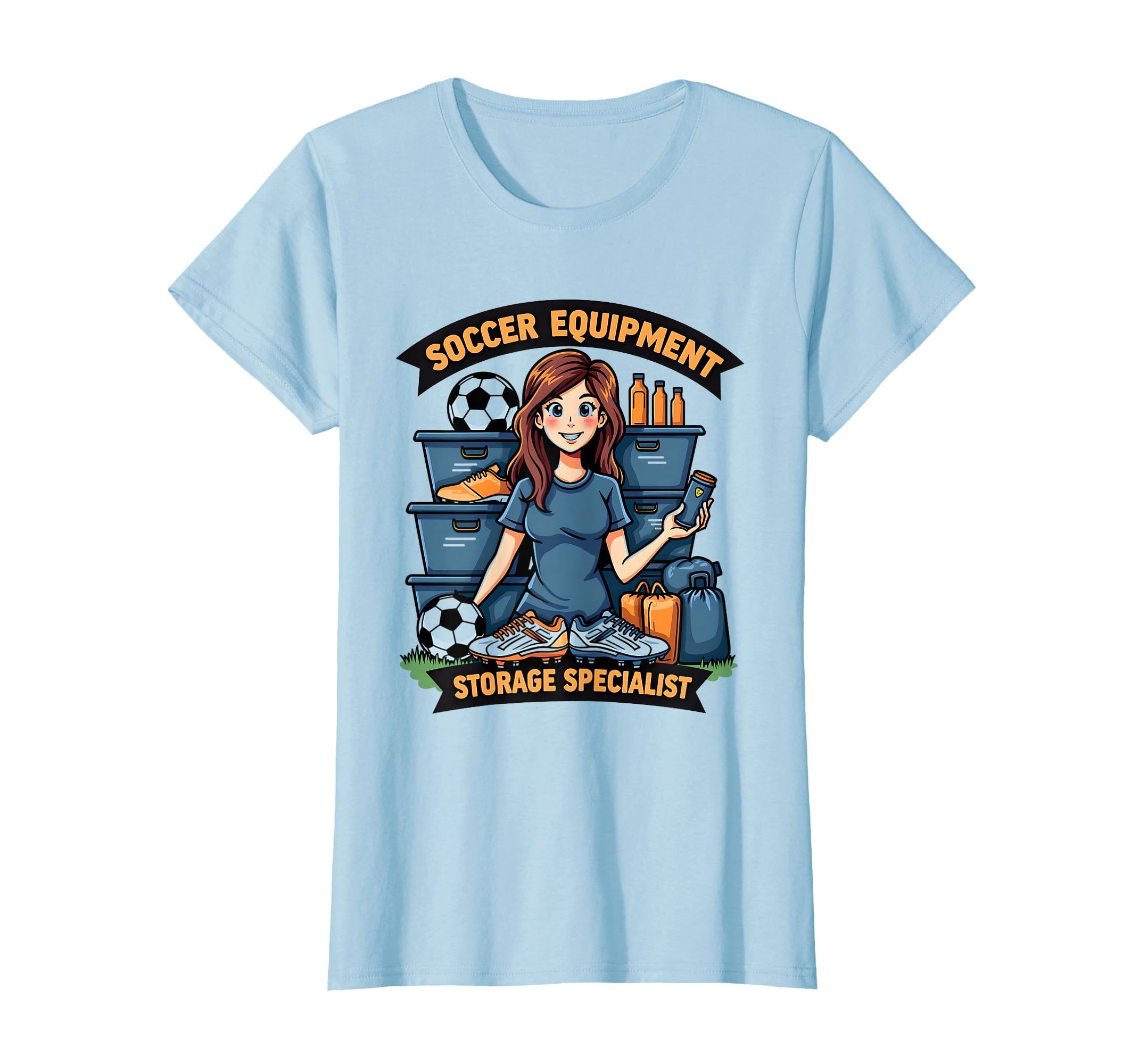 Soccer Equipment Storage T-Shirt - Fun Novelty Design for Adults - T-Shirt, Sweatshirt, Hoodie