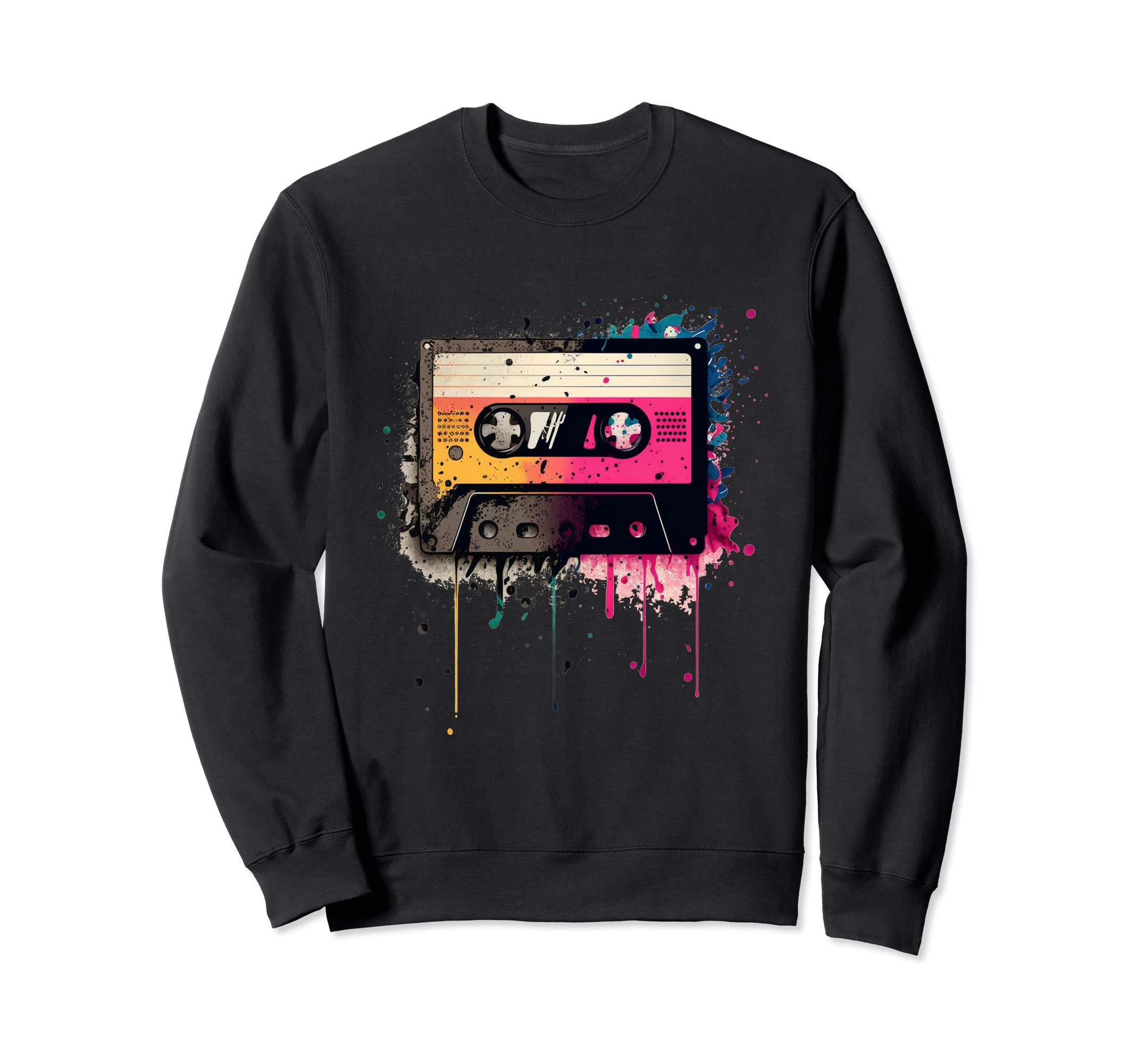 Cassette Tapes Mixtapes 1980S Radio Sweatshirt - Aesthetic Graphic Unisex - T-Shirt, Sweatshirt, Hoodie